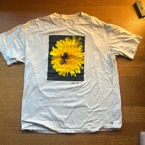 Nike SB White T-Shirt with Bee and Flower Graphic